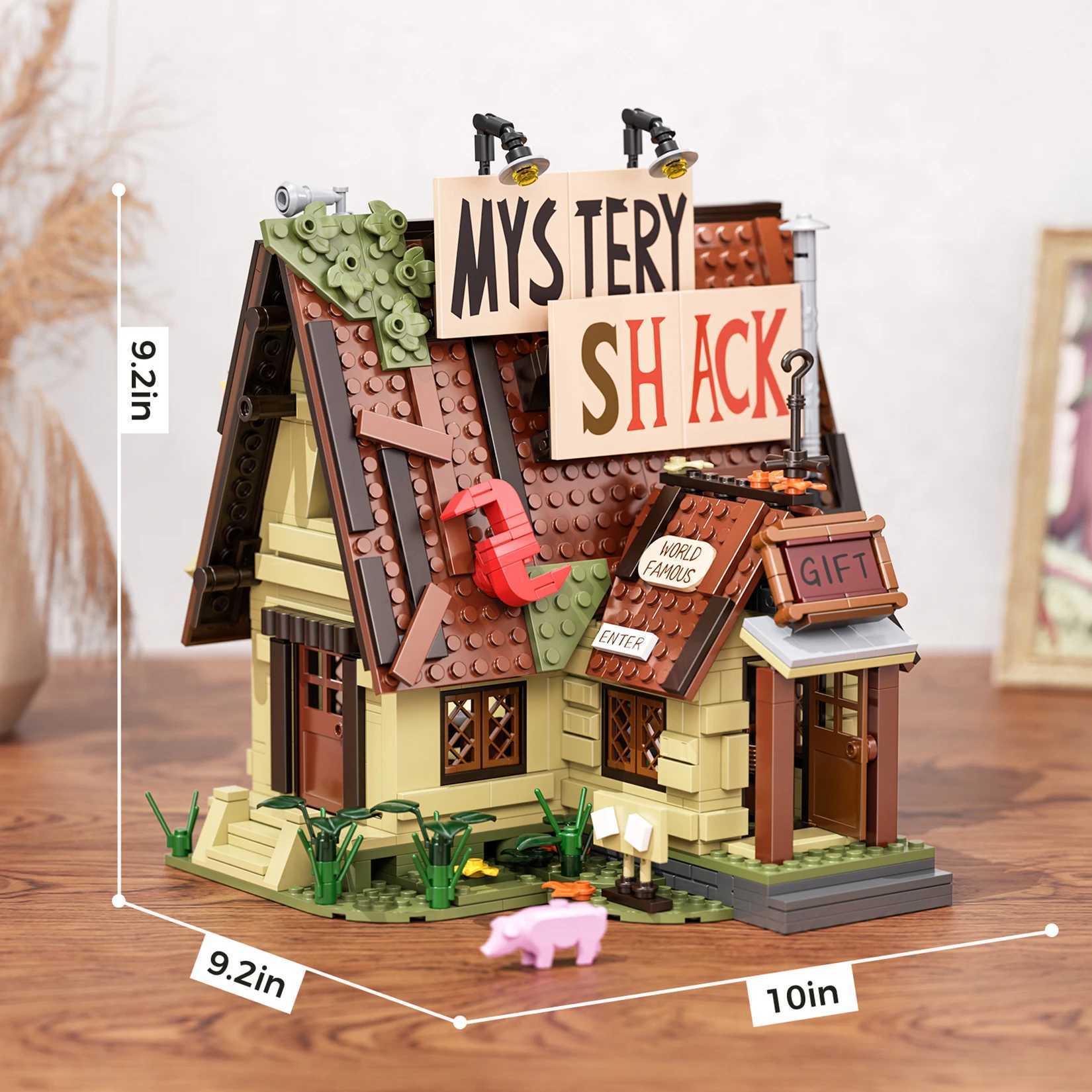 Free shipping BuildMoc ityed Fall house Building Block Set Ideas Farm Cabin Forest Cottage Model Toys Children Christmas Gifts (965 PCS)