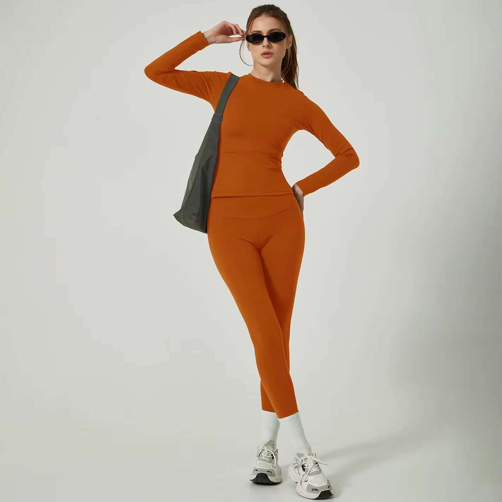 DHessentials Fashionable Autumn Boutique Long Sleeved Sportswear, Jogging Pants Two-piece Set, Leggings Set