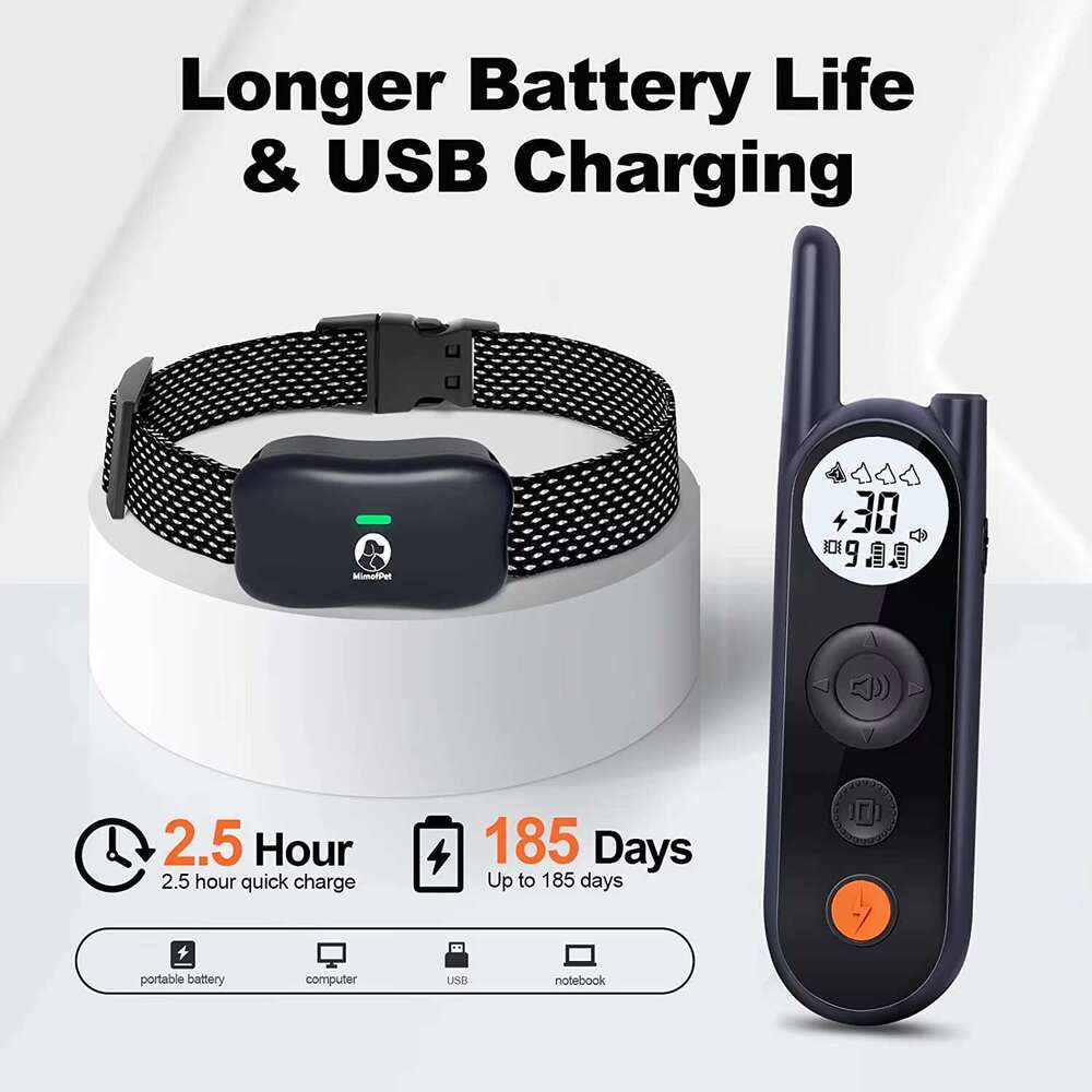MIMOFPET Brand Pet Containment System Electric Waterproof Rechargeable Collar Receiver Wireless Dog Fence