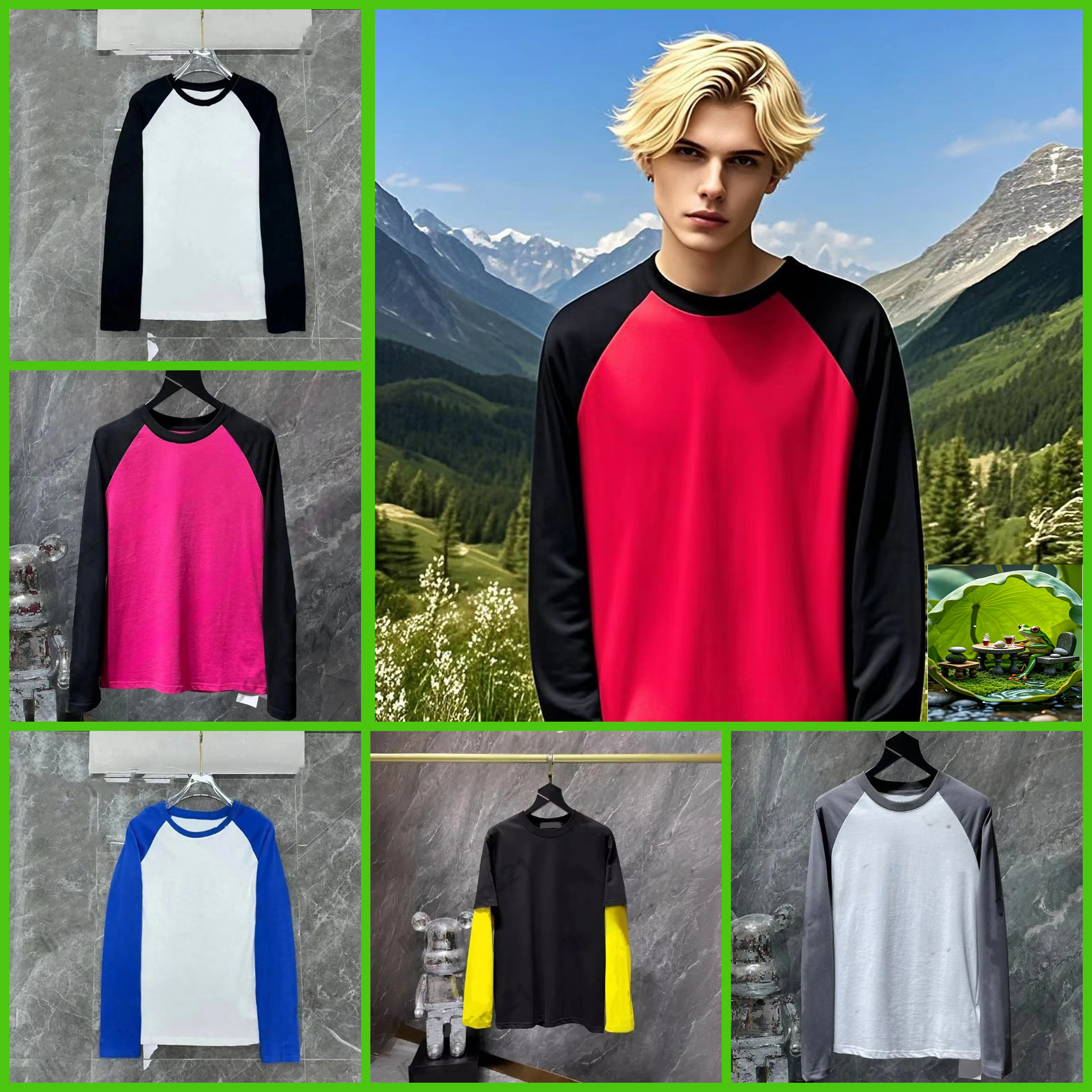 Mens Designer T Shirts Men Women Letter Printed Tshirts Fashion Spring Summer Long Sleeve Tops High Street Styles Breathable chrom tshirt t shirt size s-xl 815