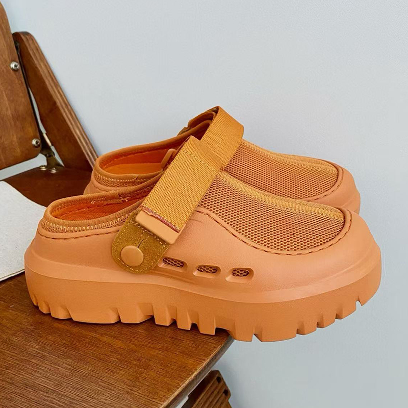 Womens Designer Slippers PeakMod Clogs Sandals Women Slides Rubber Slipper Ladies Beach Dark Send Black Orange Sandal Rubber Slides Sandals Summer Mules