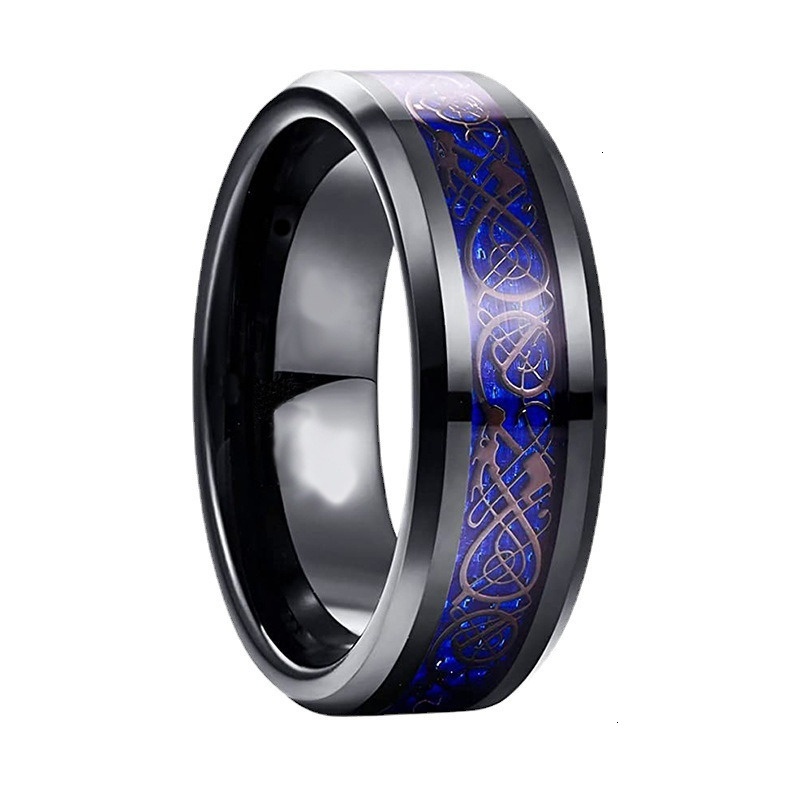 Xinghe Titanium Steel Dragon Pattern Couple Fashion Men's Accessories Ring