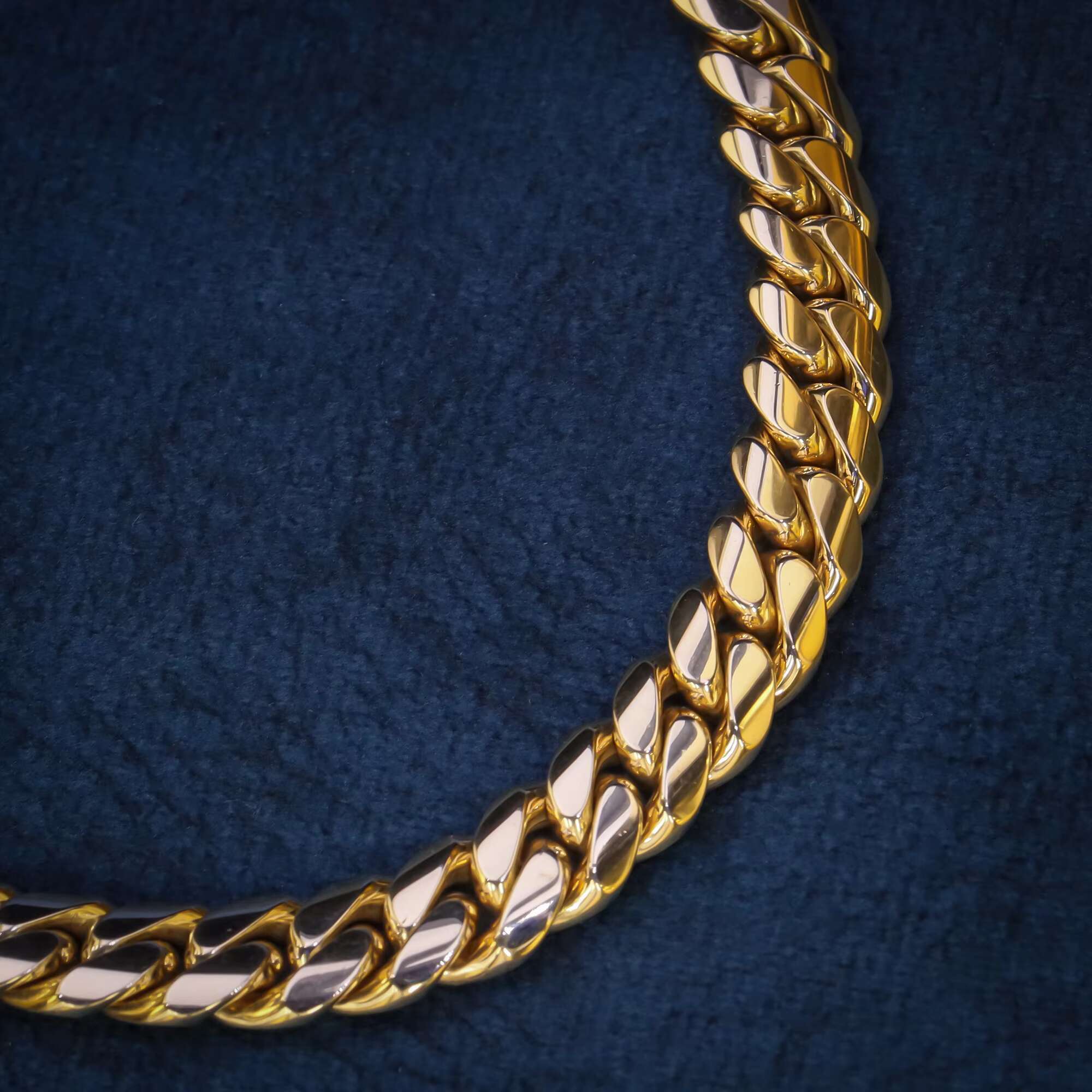 Customized Iced Out Jewelry Gold and Silver Plating Moissanite Hip Hop Silver Moissanite Cuban Link Bracelet Cuban Chain