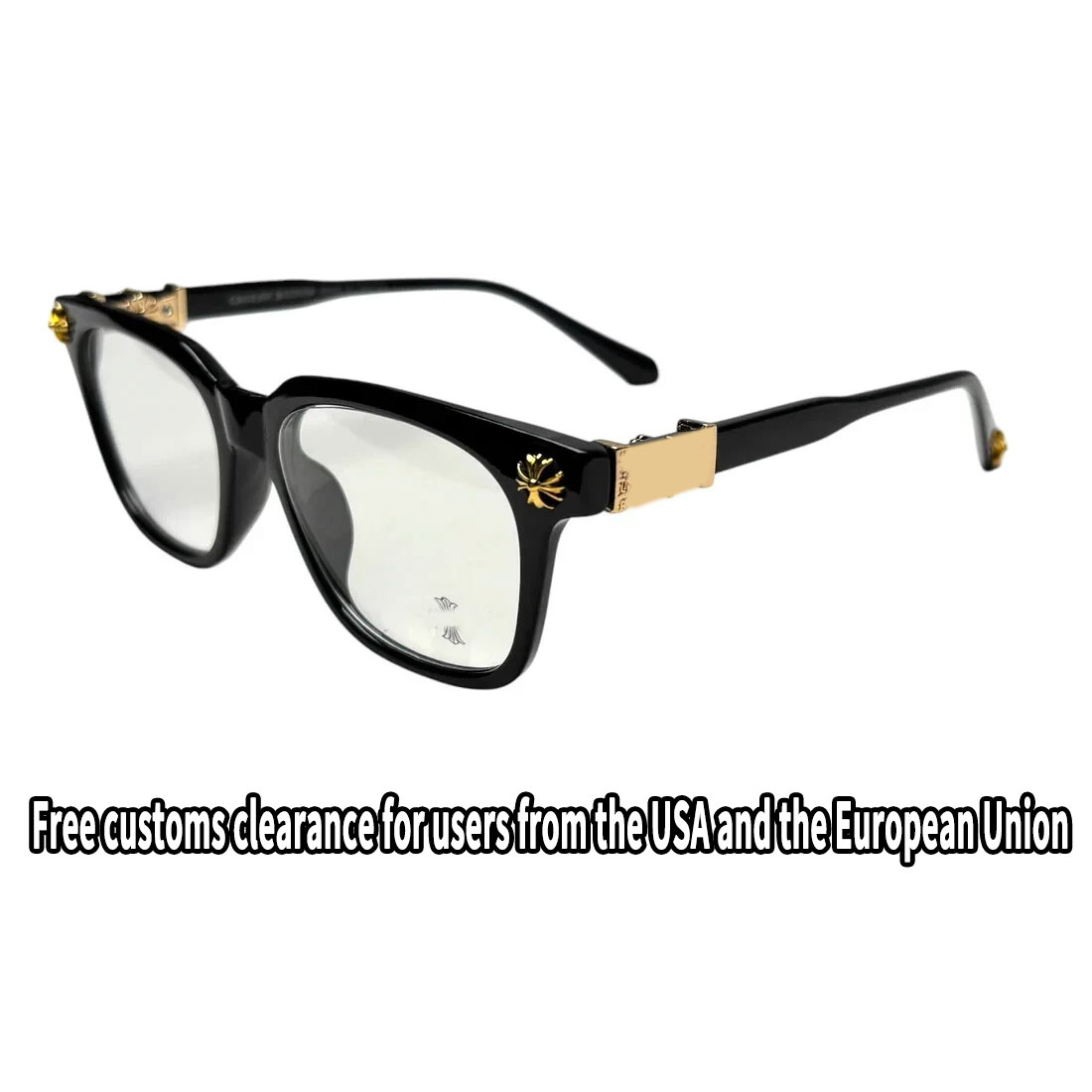 Top chrome Read Glasses For Women And Men Luxury Designer Blue Light Glasses Frames Personalized Gold/SIlver Sunglasses with Case