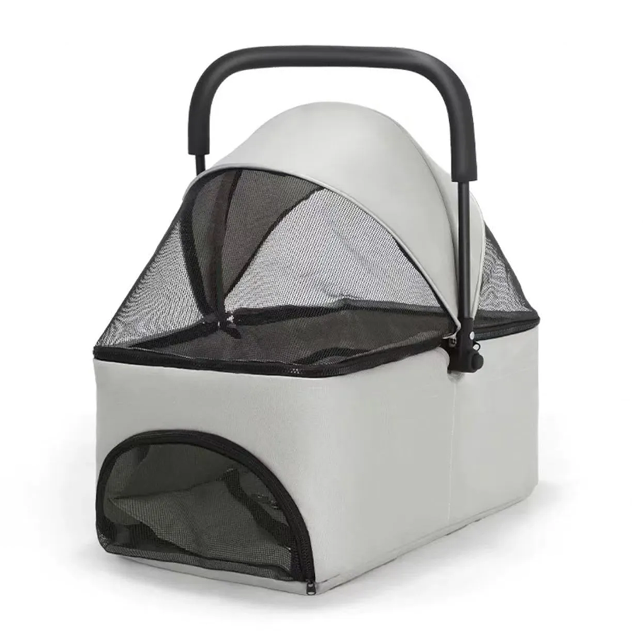 Beihako Pet Cat Dog Small Dog Basket Bag Cage Air Box Cat and Dog Supplies Handheld Car Foldable