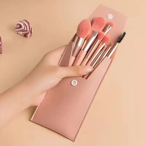 8pcs Professional Makeup Brush Set Cosmetic Powder Eye Shadow Foundation Blush Blending Concealer Beauty Make Up Tool Brochas