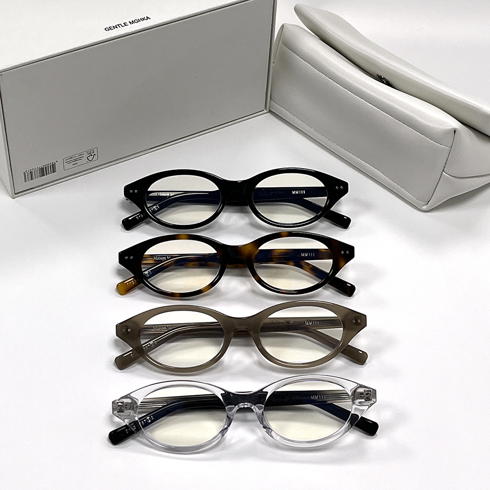 New Fashion korea Retro Optical Glasses Acetate Round Cat eye MM111 Eyeglasses frame men women GM Glasses Frame computer eyewear myopia Prescription eyeglasses