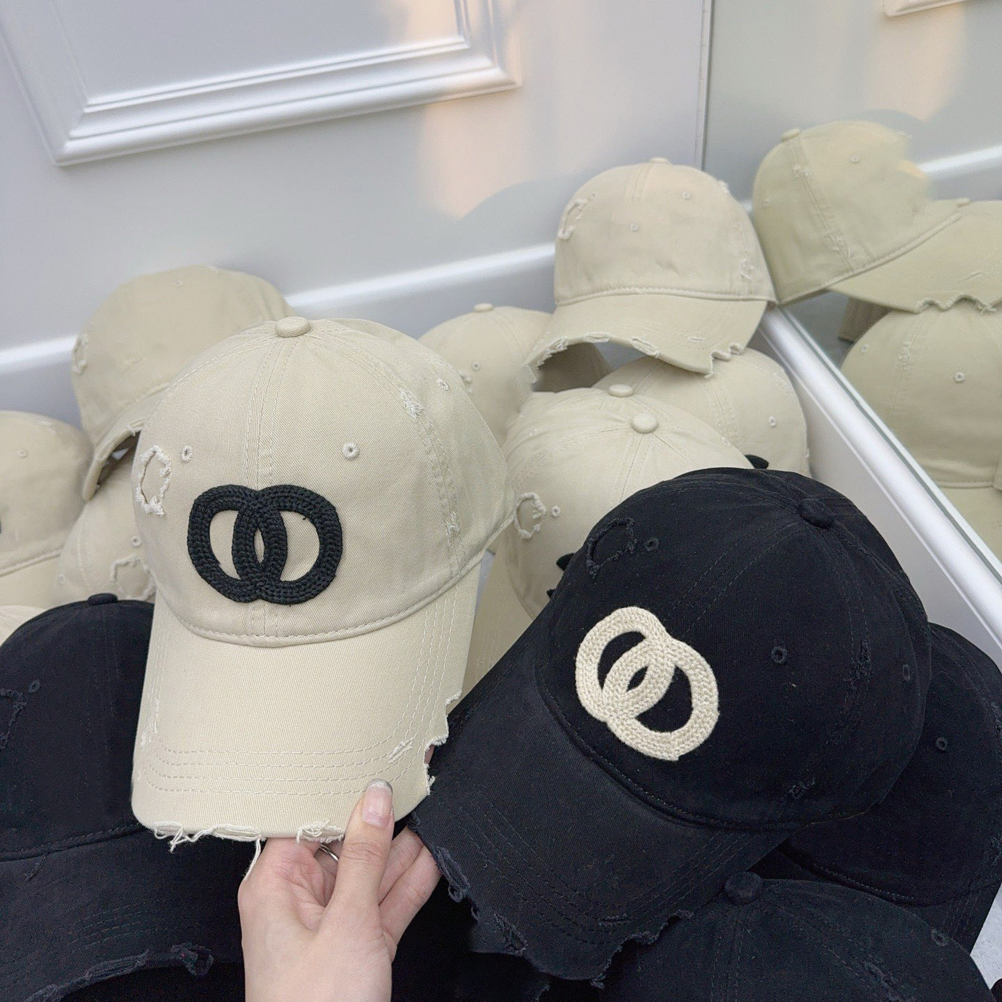 Fashionable Distressed Baseball Cap with Unique Embroidery Casual Headwear for Men and Women Stylish Accessory for Outdoor Activities Adjustable Hat