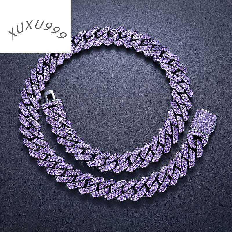 In-Stock Womens 18K Gold-Plated Cuban Chain Bracelet - Zircon Copper Elegant Fashion Jewelry for Her