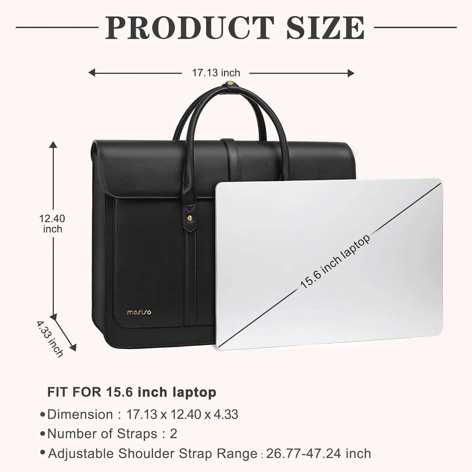 15 15.6 16 inch Laptop Bag for Women MacBook Air Pro M3 M2 M1 HP Dell Asus Notebook PU Leather Computer Shoulder Bag Backpack Z250509