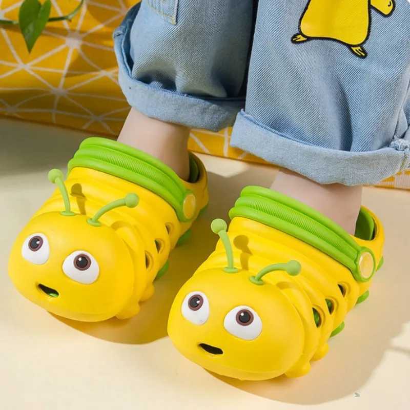 Summer Children Hole Shoes Caterpillar Cute Baby Boys Girls Sandals Breathable Soft Sole Non-slip Kids Slipper for 1-4Y Z250510-1