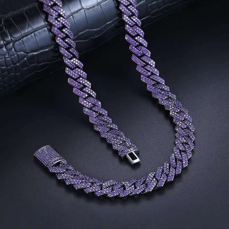In-Stock Womens 18K Gold-Plated Cuban Chain Bracelet - Zircon Copper Elegant Fashion Jewelry for Her