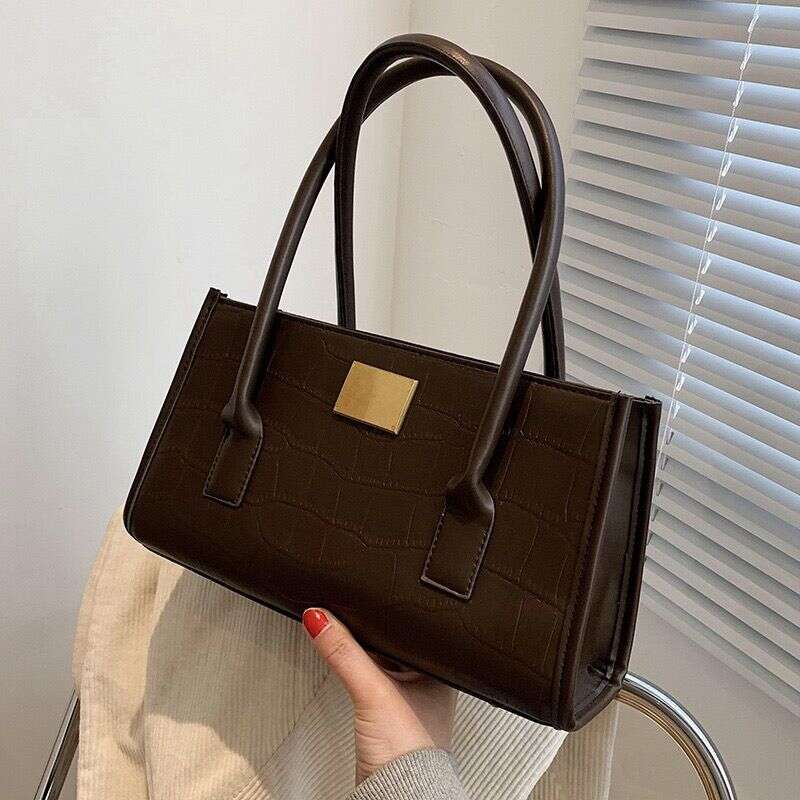 Fashion Women's Large Capacity 2025 New Trendy Versatile High end Western Style Single Shoulder Underarm Small Square Bag