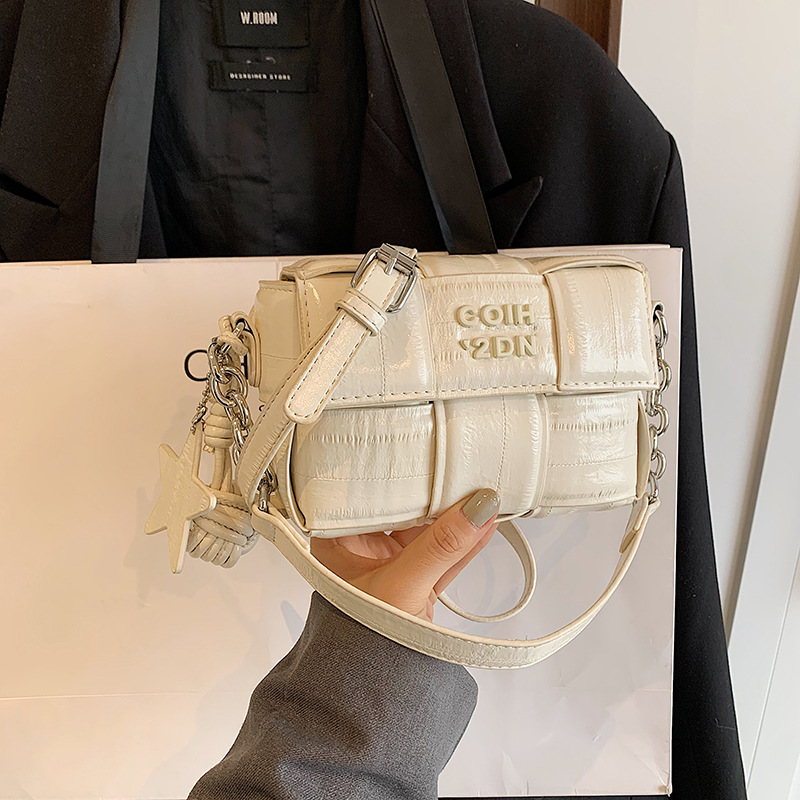 Designer Bag Luxury Bag Bestselling Chain Accent Square Convertible Shoulder Bag Shoulder Crossbody Purse
