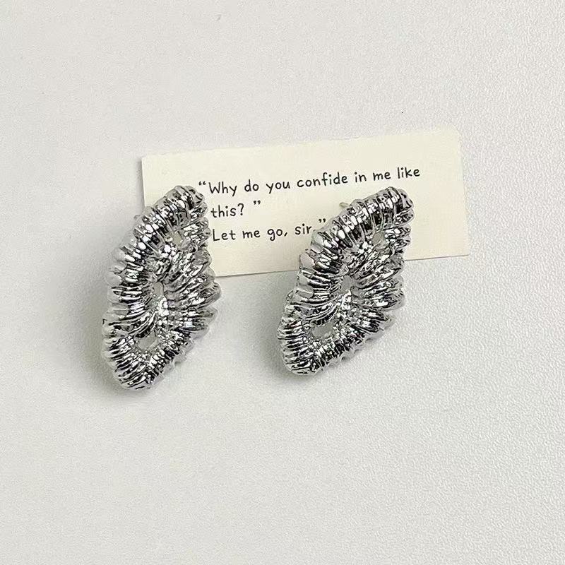 textured with a light and high-end feel, personalized earrings