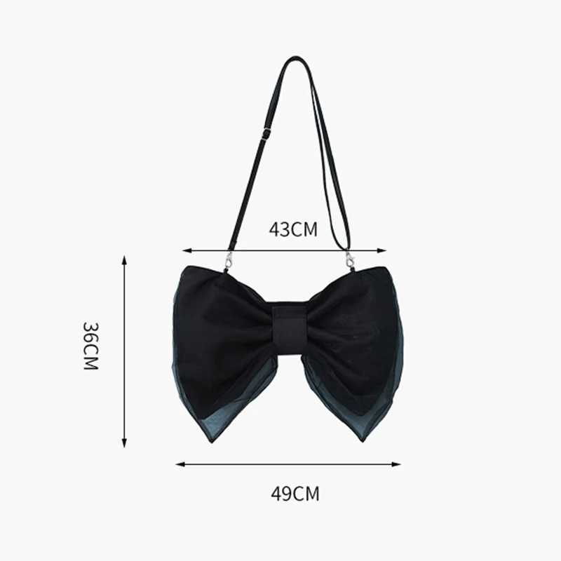 Designer Handbags For Women Bow Tie Canvas Shoulder Bag Party Casual Crossbody Bags Fashion Trend Female Clutch 2022 Z250512