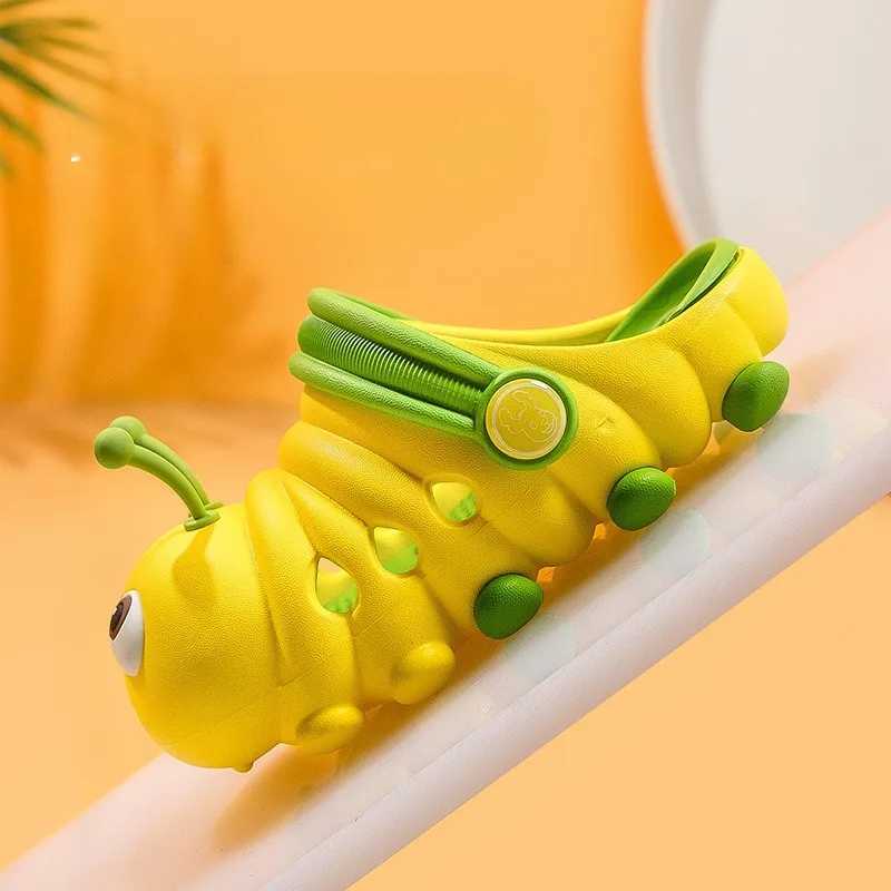 Summer Children Hole Shoes Caterpillar Cute Baby Boys Girls Sandals Breathable Soft Sole Non-slip Kids Slipper for 1-4Y Z250510-1