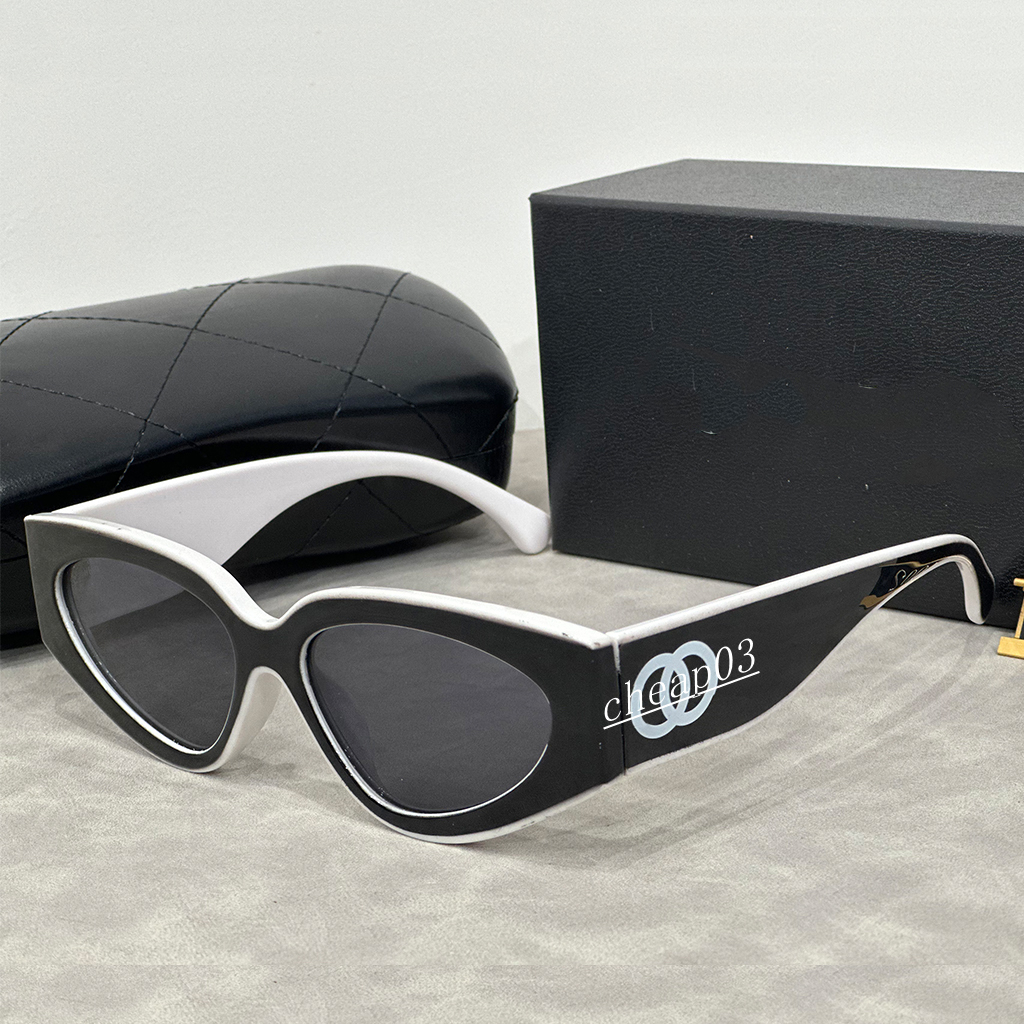 Rectangle Luxury designer Oval Sunglasses for Men Women Summer Shades Polarized Eyeglasses Black Vintage Oversized Sun Glasses of Women Male Sunglass with Box