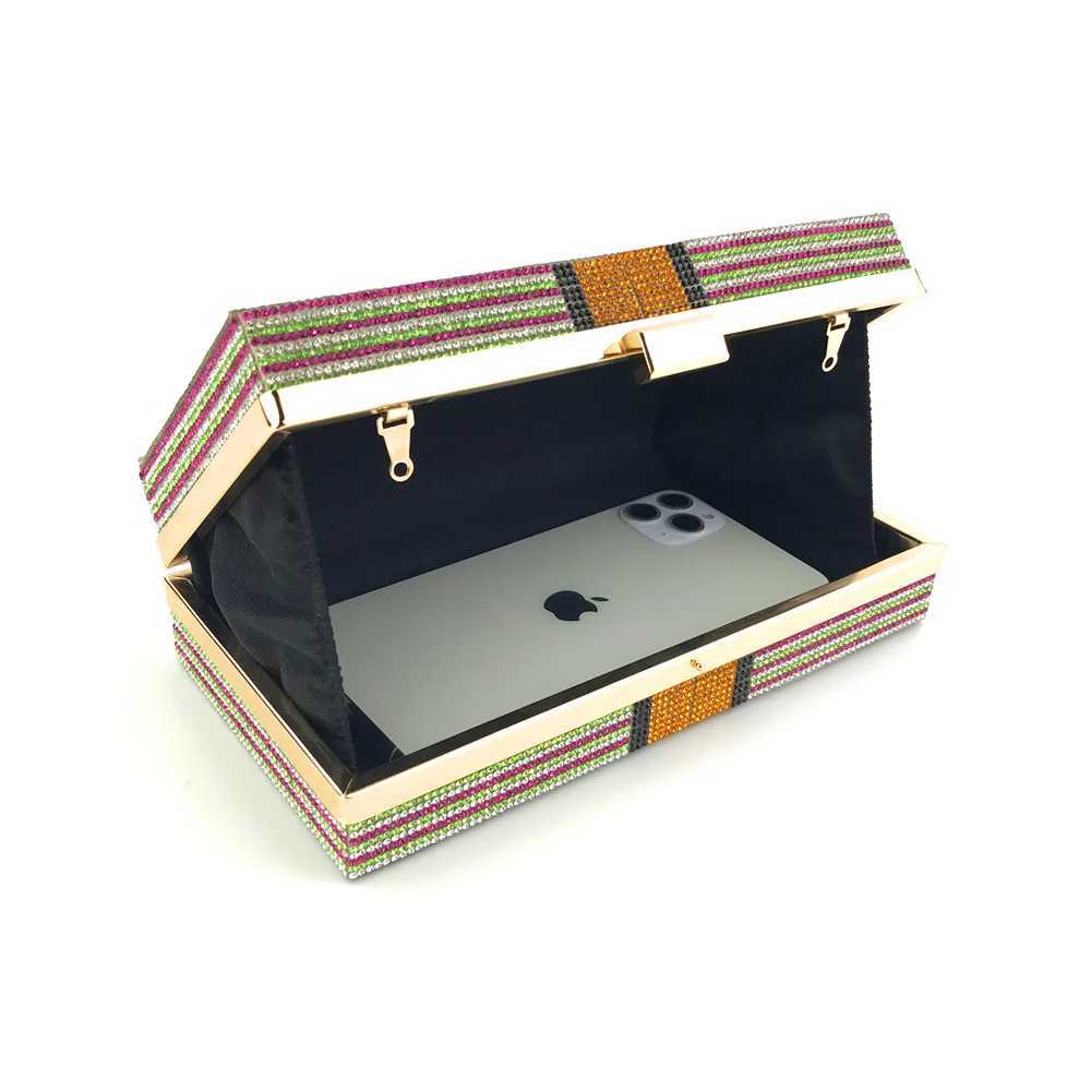 Money Clutch Rhinestone Purse 10000 Dollars Stack Cash Evening Handbags Shoulder Wedding Dinner Bag 2024 women bag wallet Z250510
