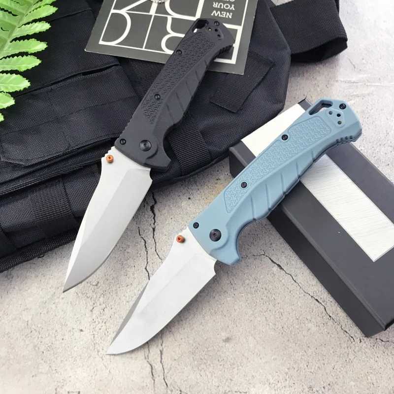 BM 18060 Folding Knife Nylon Fibre Handle 440C Blade Outdoor Adventure Hunting Defense Sharp Daily Carry A Multi-purpose KnivesXJ250510