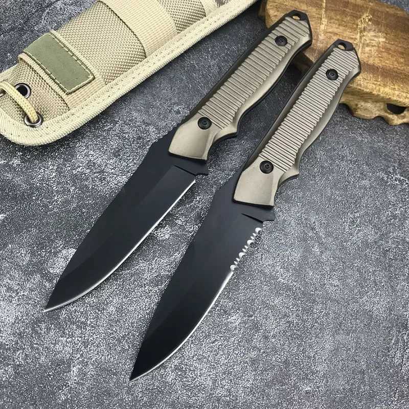 BM 140 BK Fixed Blade 154CM Blade Aluminum Handle Tactical Hunting Full Tang Cutting Camping EDC Utility Survival KnivesXJ250510