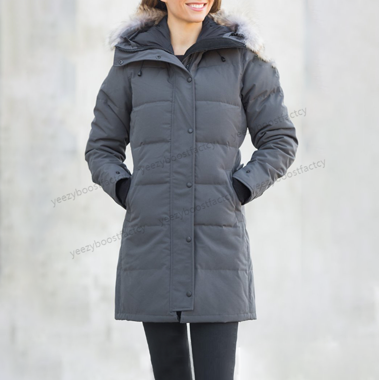 Designer Winter Women Down Jacket Parka Wolf fur Thick Warm Fur Removable Hooded Long Woman's Slim puffer Coat best Quality Doudoune XS-XL