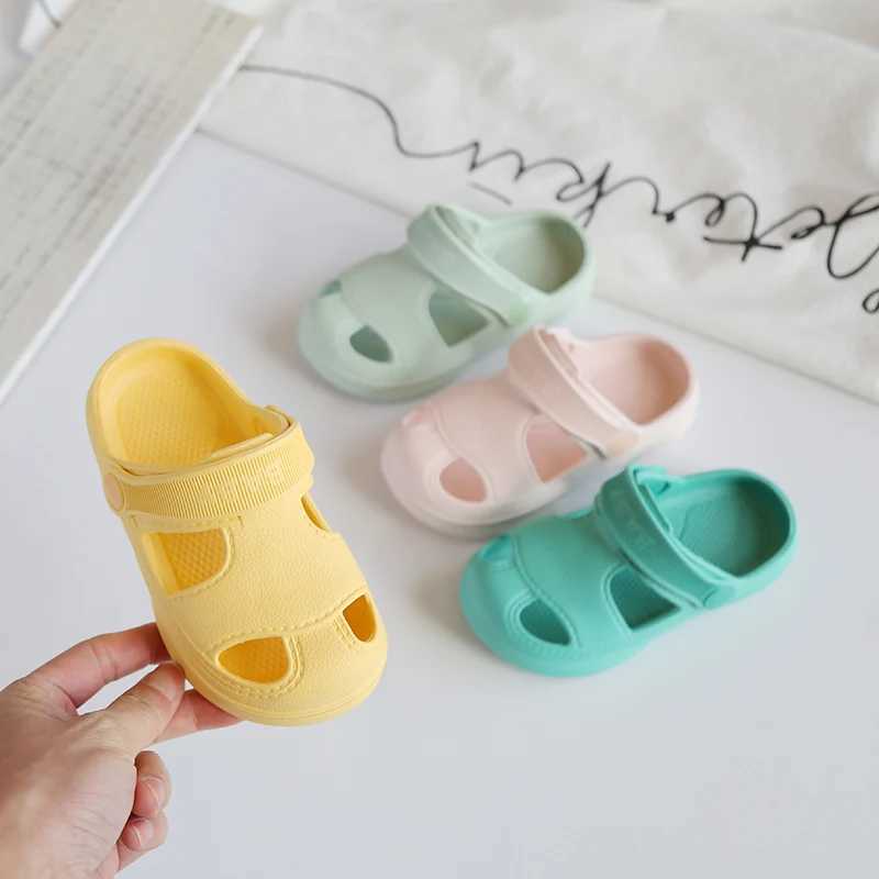 New Summer Children Shoes Non-Slip Slippers Baby Outdoor Fashion Hole Beach Sandals Slippers for Girl Boy Z250510-1