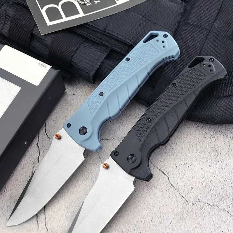 BM 18060 Folding Knife Nylon Fibre Handle 440C Blade Outdoor Adventure Hunting Defense Sharp Daily Carry A Multi-purpose KnivesXJ250510