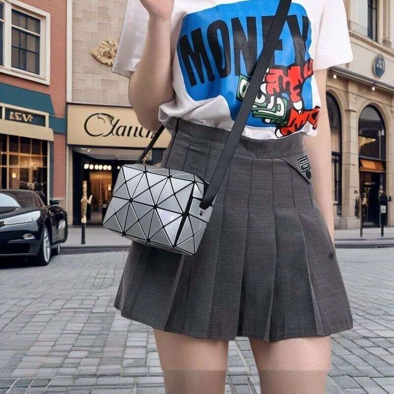 2025 new lightweight square diamond grid Cupid geometric single shoulder hand-held crossbody fashionable