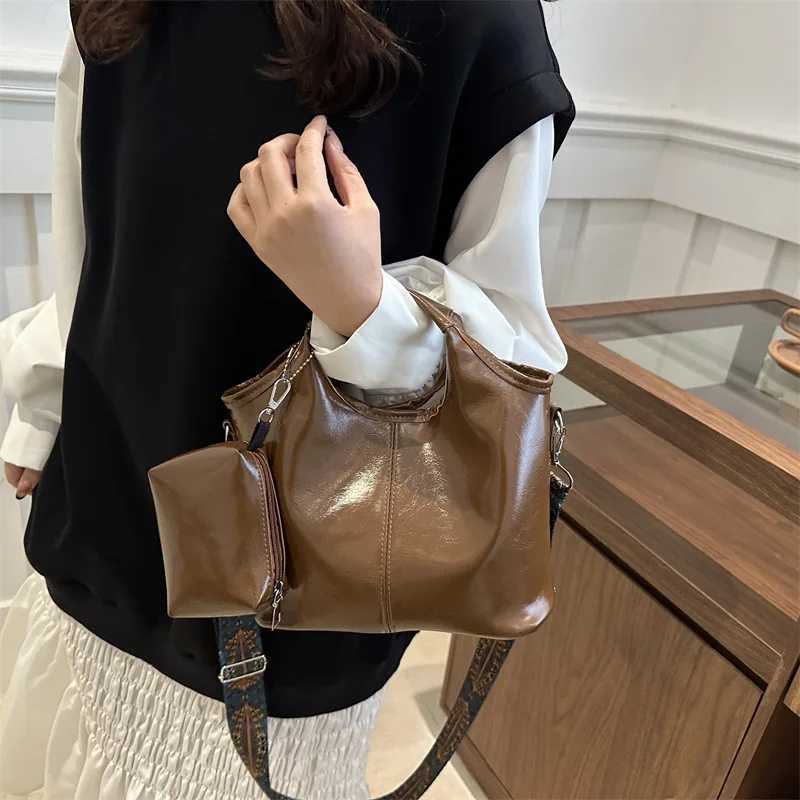 Wens Handbag Casual PU Shoder Crossbody Bag With Coin Purse Large Capacity Messenger Bag Ladies Cmuting Tote Y251209