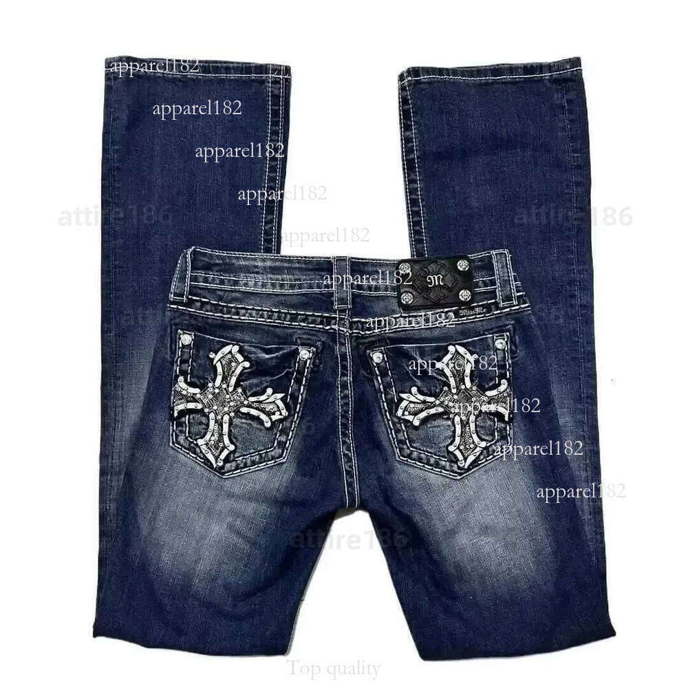 Men's Jeans Retro miss me jeans Cut Jeans Womens Y2K New Blue Jeans Embroidered Wing Pocket Hip Hop Harajuku Gothic Wide Pants Strt Wear f5 89 d3 03d 56b