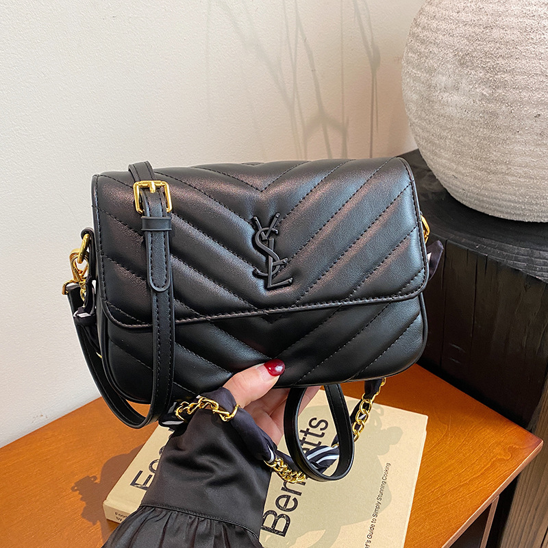 Hot New Korean - Style Women's Luxury Small Bag Designer Grid Chain Shoulder / Crossbody Bag Versatile Fashion Free shipping