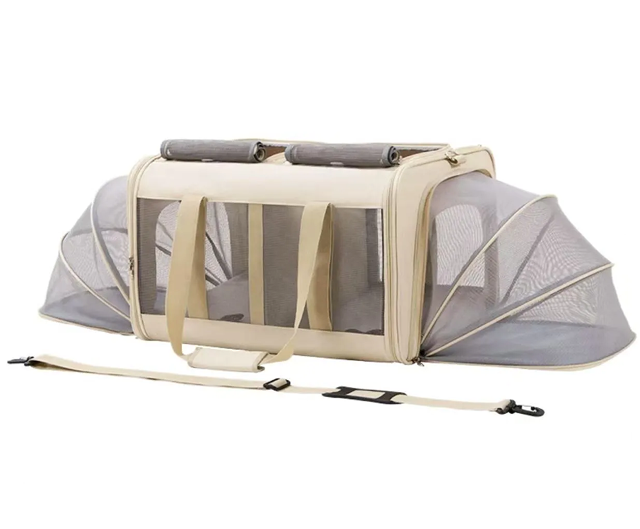 Extra large pet bag for dual cats, portable and expandable backpack for outdoor activities, cat bag for isolation, dog pet car bag