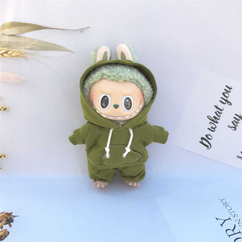60% off wholesale 17cm Vinyl aron Plush Keychain Pulling Cloth Pendant Labubu Doll for Hoodie Pants Set 10A Quality Online