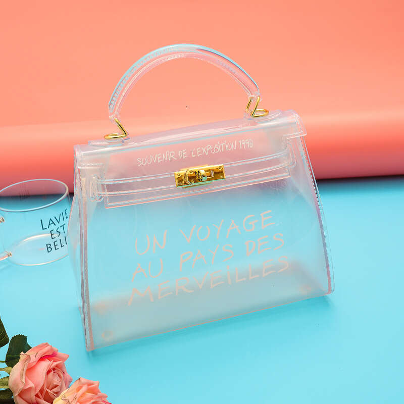 designer bag Jelly Summer New Trendy Fashion Transparent Handbag Personalized Simple and Versatile Single Cross Shoulder Women's Bag