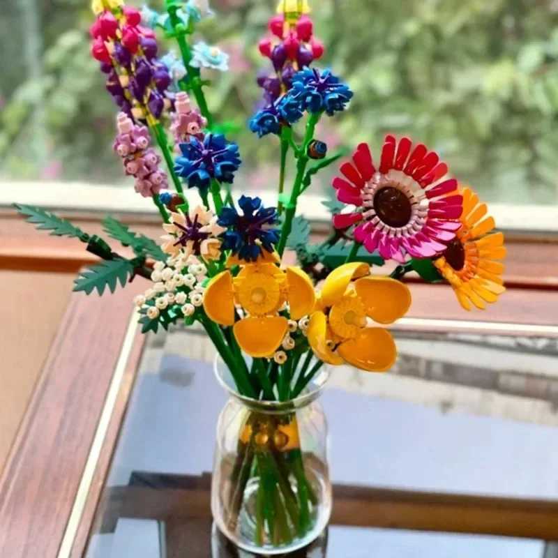 10289 Bird Paradise Bouquet Rose Building Block Bricks Toys For Children DIY Potted Holiday Girlfriend Gift 10313 X250509