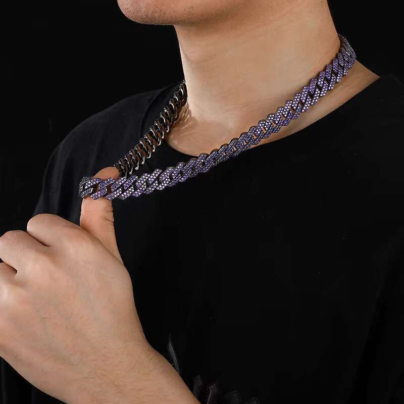 In-Stock Womens 18K Gold-Plated Cuban Chain Bracelet - Zircon Copper Elegant Fashion Jewelry for Her