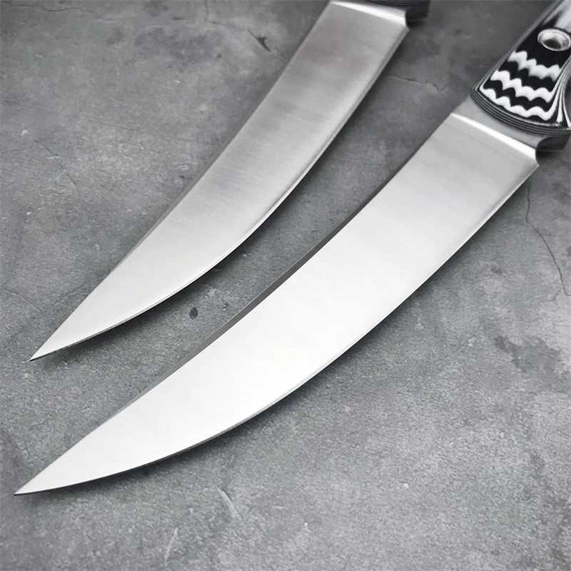 Two-Color G10 BM 15500 Hunt Meatcrafter Fixed Blade Knife D2 Satin Blades Outdoors Camping Hunting Military Straight KnivesXJ250510