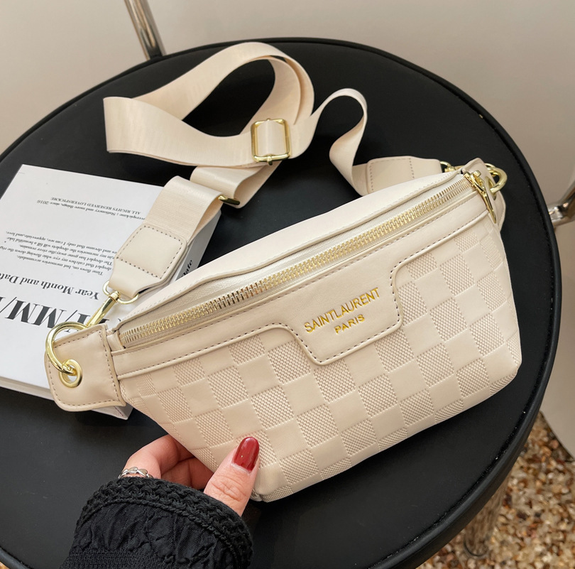 Ins Hong Kong - style small bags for women, popular new styles trendy and fashionable fanny packs internet - celebrity Korean - style wide - strap cro