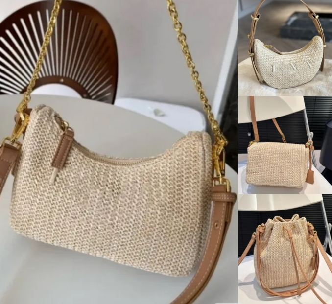 Designer Shoulder Bag Womens mens straw bags armpit bags Crossbody bags Luxurys purse handbag tote clutch underarm Bag strap