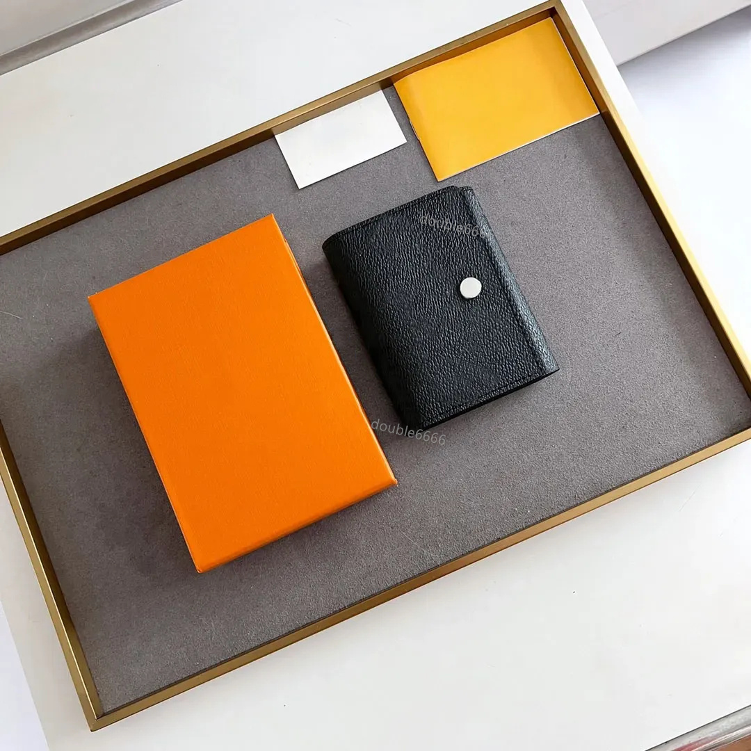 Designer Bag leather Small Card Bag Business Card Clip Retro Zero Wallet Luxury Credit card coin purse Folding card bag clutch