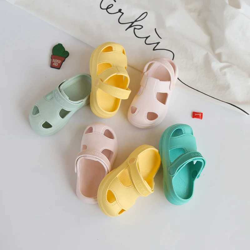 New Summer Children Shoes Non-Slip Slippers Baby Outdoor Fashion Hole Beach Sandals Slippers for Girl Boy Z250510-1