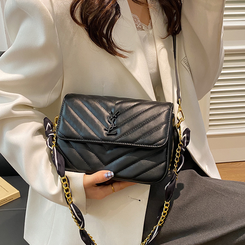 Hot New Korean - Style Women's Luxury Small Bag Designer Grid Chain Shoulder / Crossbody Bag Versatile Fashion Free shipping