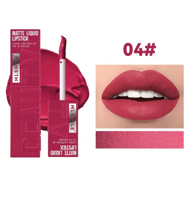 6 Colors Nude Matte Lip Gloss Waterproof Lasting Lipstick Not Fading Sexy Nude Red Pink Velvet Liquid Lipsticks Makeup