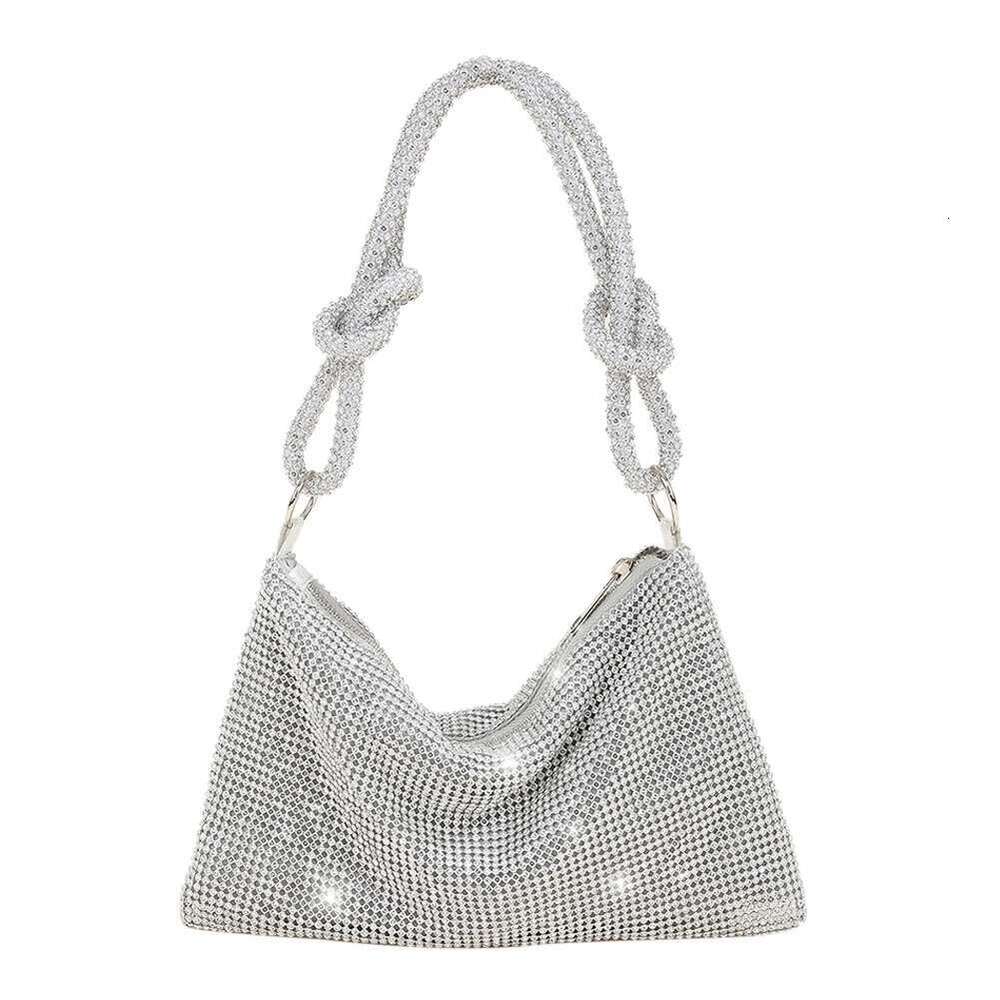 Dinner Bag Women Shiny Rhinestone Dinner Bag New Party Wedding Purses Full Dia Ladies Handbag Sparkly Evening Bags KQ