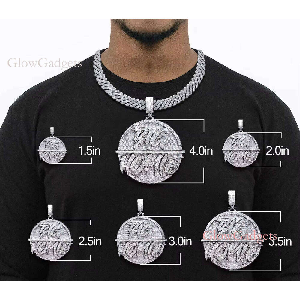 Custom Letter Initial B Moissanite Hip Hop Style Pass Tester Iced Out Sier Dia Name Pendant Jewelry