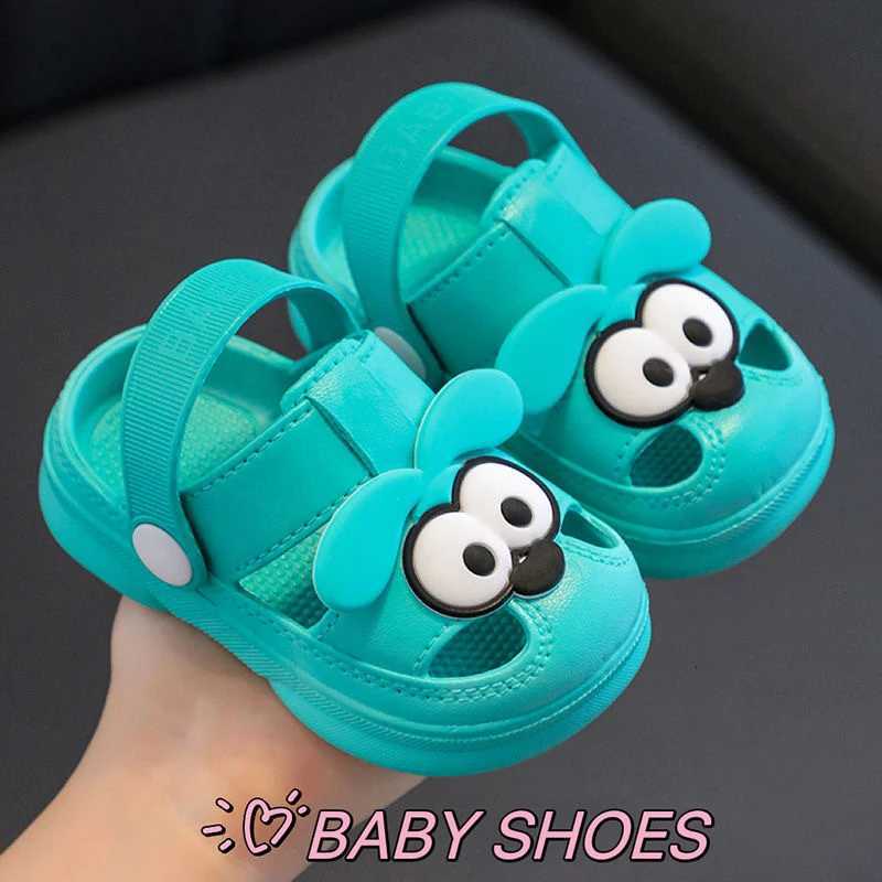 Childrens slippers summer boys and girls cute anti slip toe hole shoes baby cool slippers Z250510-1