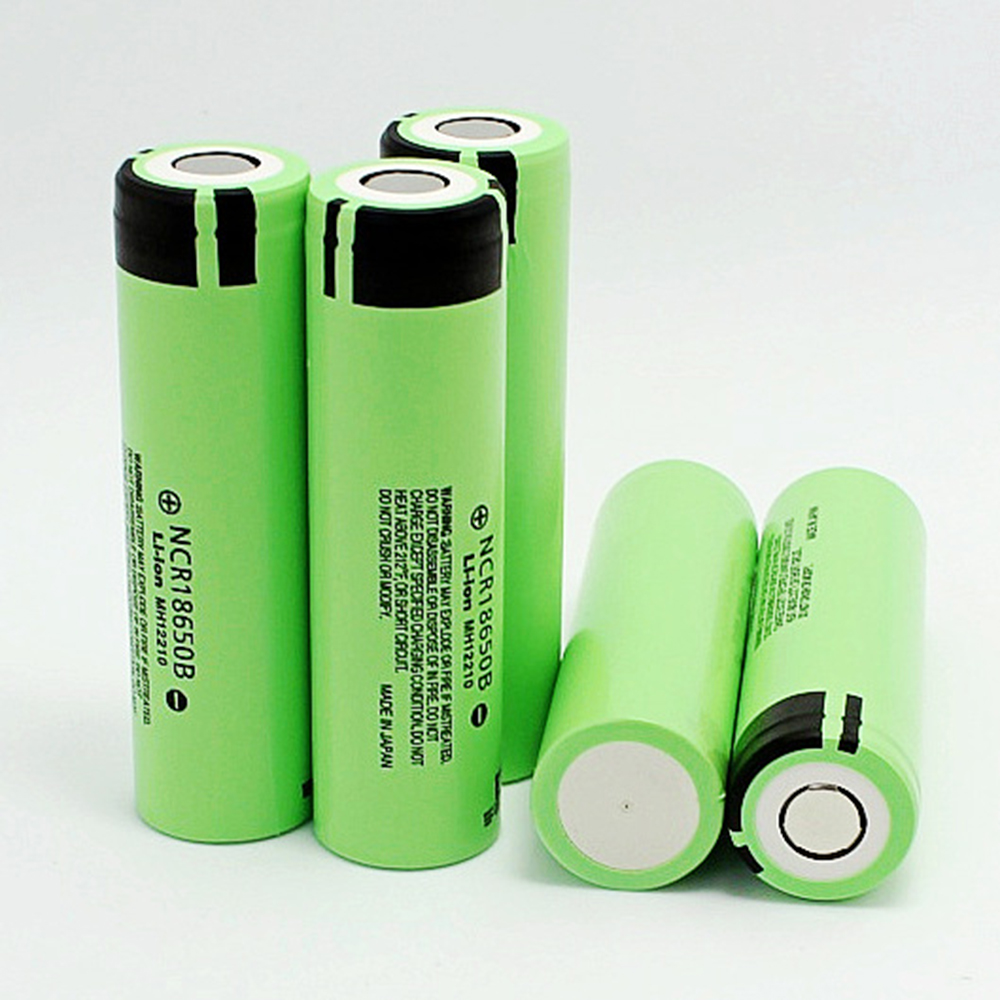 100% High Quality NCR18650B Battery 3400mAh NCR 18650 Lithium 3.7V NCR18650 Li-ion Rechargeable Batteries Cell for Panasonic Green Button Top