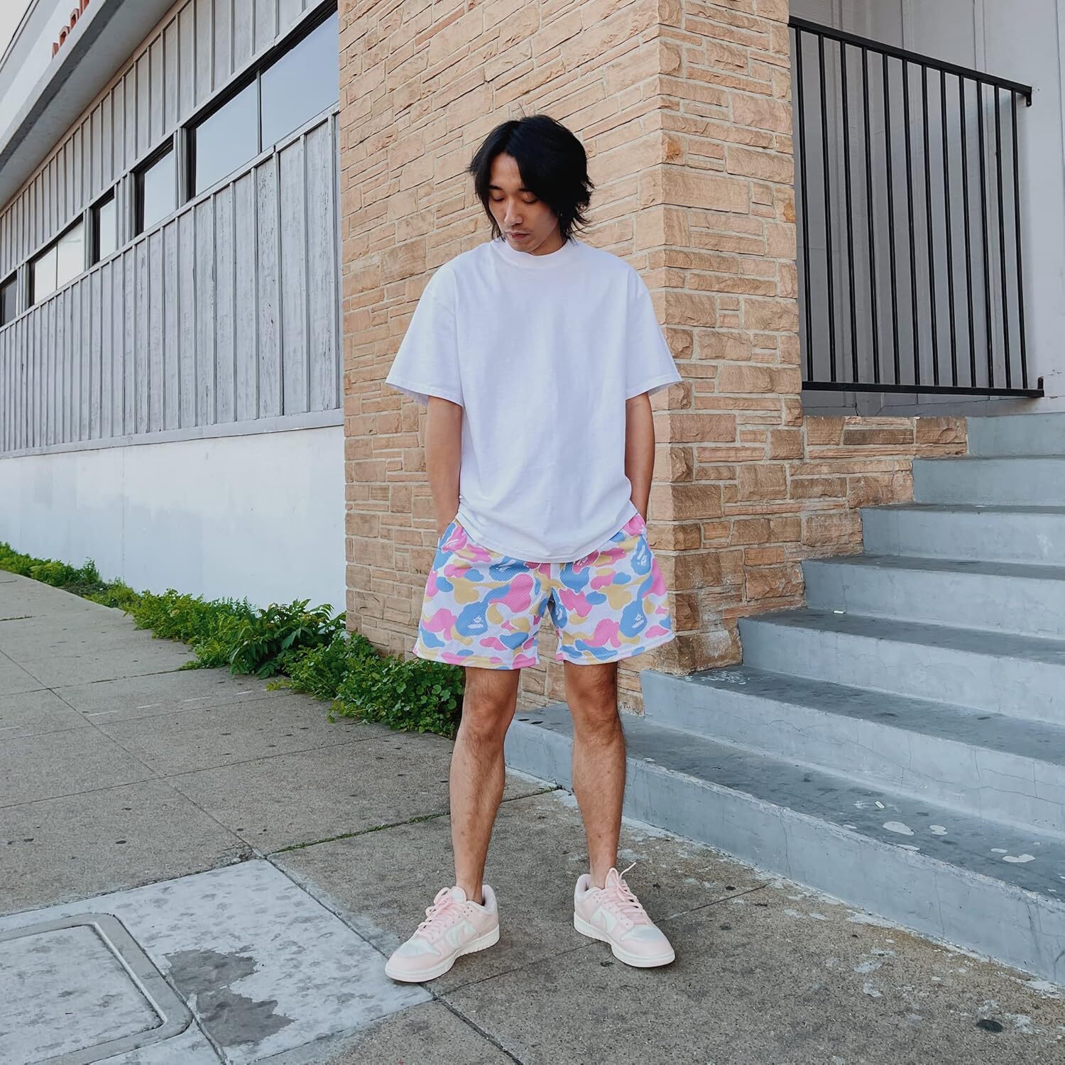 Men's Graphic Print Shorts Mesh Basketball Athletic Workout Gym Shorts Fashion patterns