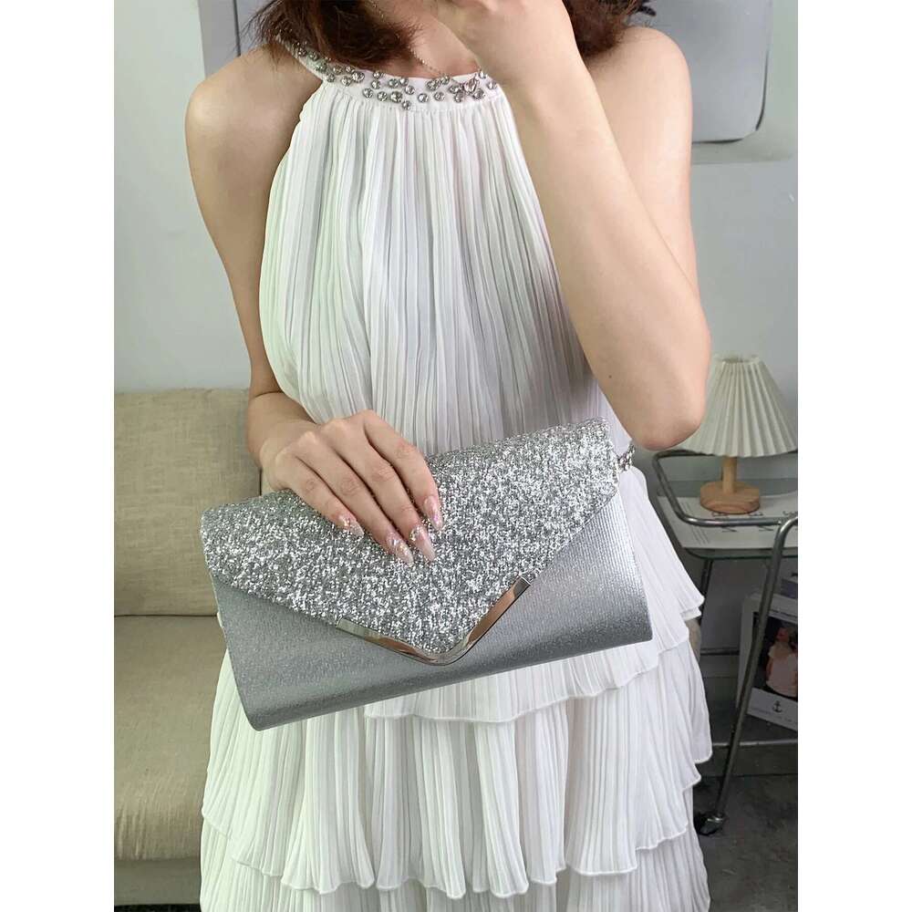 Dinner Bag Glitter Bling Shiny Elegant And Fashionable Envelope Clutch Bag Party Wedding Handbag For Women Dinner Bag KQ
